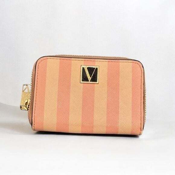 Victoria's Secret Coral and Gold Wallet - Picture 1 of 6